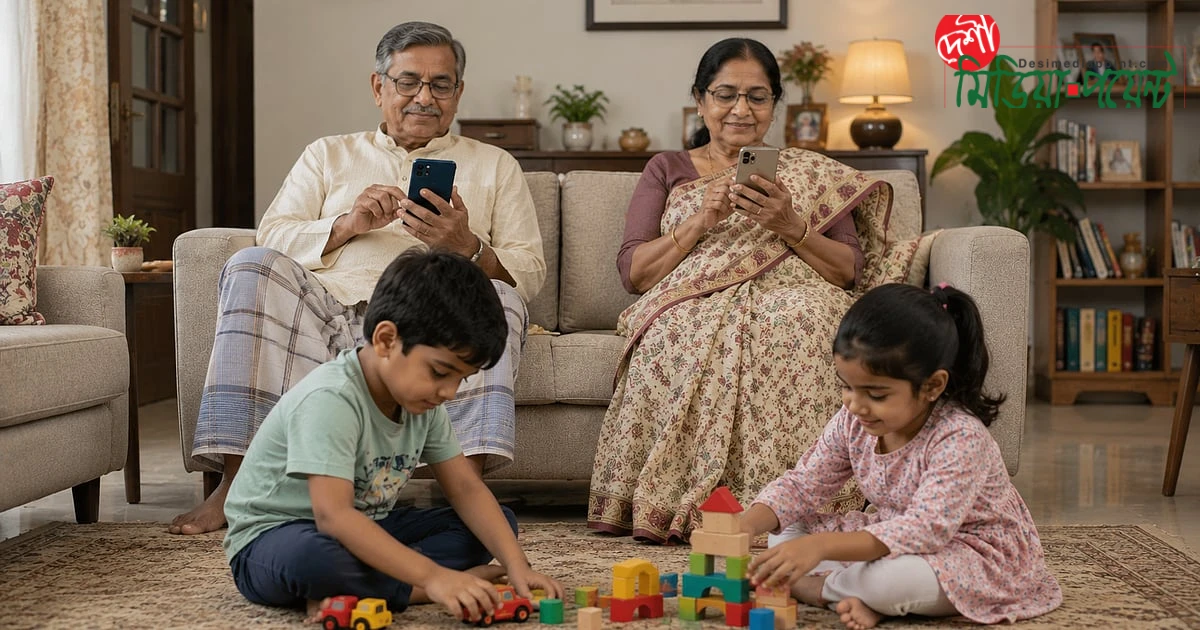 পিতা-মাতার অত্যধিক সামাজিক যোগাযোগমাধ্যম ব্যবহার: উদ্বেগ, লক্ষণ ও কার্যকর পদক্ষেপ
