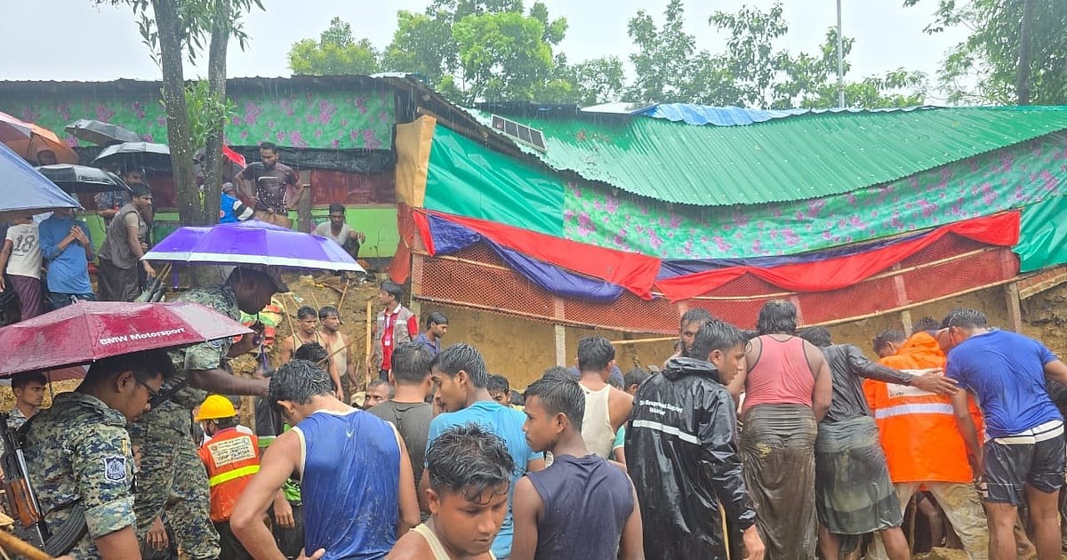 কক্সবাজারের আশ্রয়শিবিরে দেয়াল ধসে তিন মাদ্রাসাছাত্রীর মর্মান্তিক মৃত্যু, ১৪ জন জীবিত উদ্ধার; আরও অনেকের চাপা পড়ার শঙ্কা